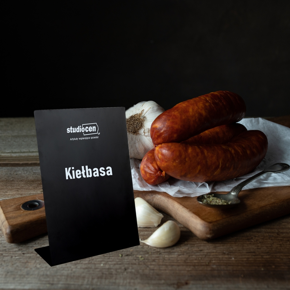 Cenówki kredowe stojące A7 z nazwami produktów (pionowe) - 10 szt.