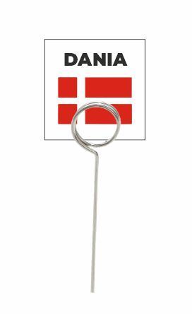 Wodoodporna flaga z tworzywa DANIA- 20 szt + szpilki