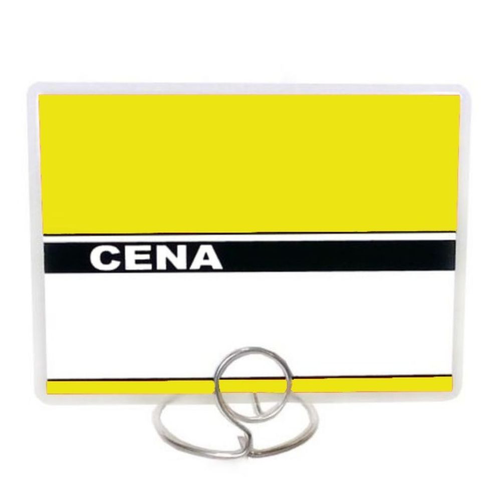 Etykiety cenowe - cenówki laminowane 80x110mm - ŻÓŁTE