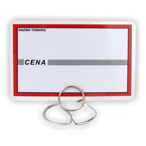 Etykiety cenowe laminowane - cenówki klasyczne - 65x95 mm