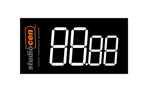Etykiety cenówki do listew z LOGO - 500 szt.
