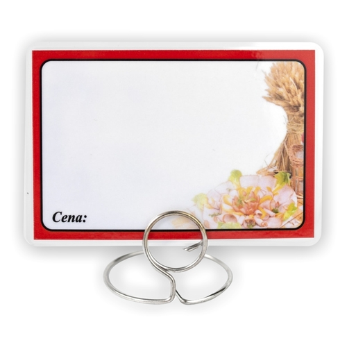 Etykiety cenowe laminowane, cenówki  MIĘSO / WĘDLINY - 65x95 mm
