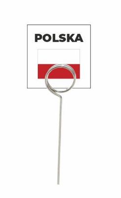 Wodoodporna flaga z tworzywa POLSKA - 20 szt + szpilki