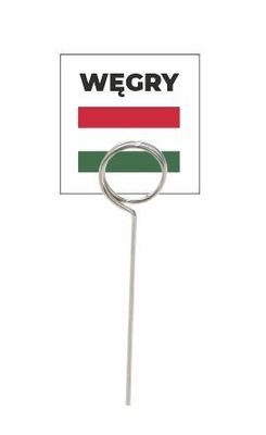 Wodoodporna flaga z tworzywa WĘGRY - 20 szt + szpilki