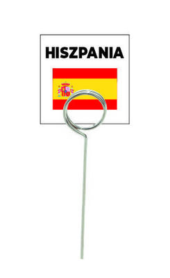 Wodoodporna flaga z tworzywa HISZPANIA - 20 szt + szpilki