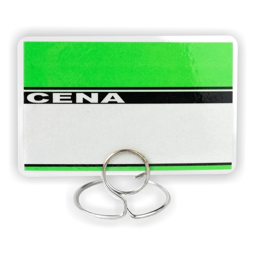 Etykiety cenowe - cenówki laminowane 60x95mm - ZIELONE