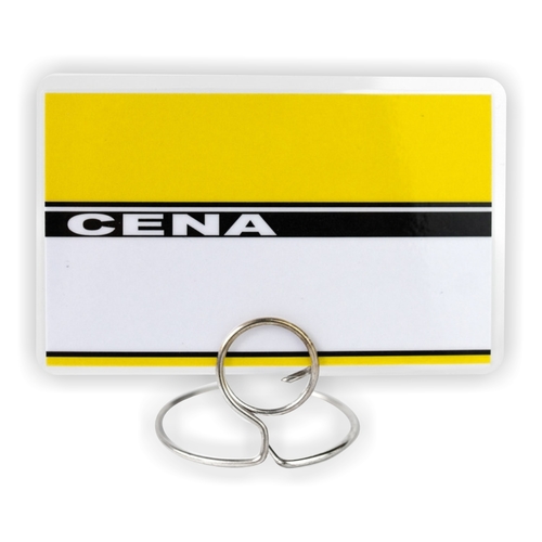 Etykiety cenowe - cenówki laminowane 60x95mm - ŻÓŁTE