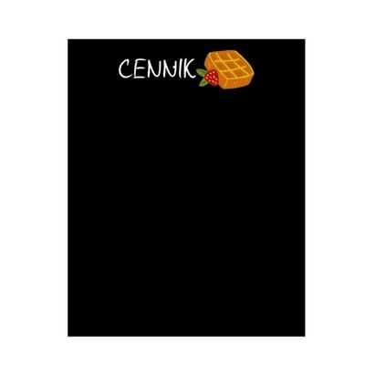 Cennik kredowy na gofry 39,5x49,5 cm