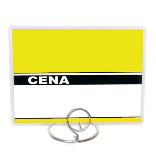 Etykiety cenowe - cenówki laminowane 80x110mm - ŻÓŁTE