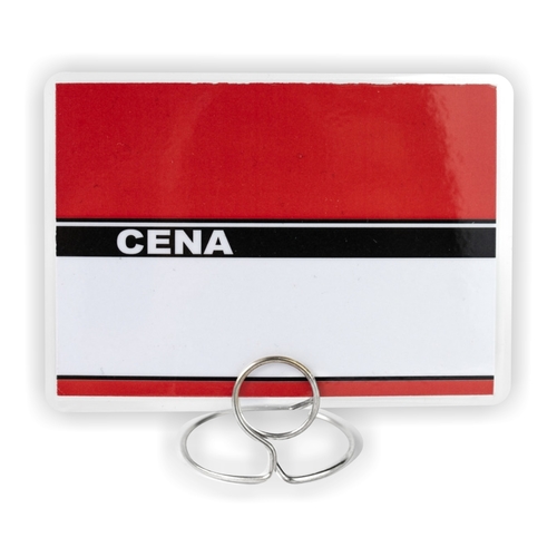 Etykiety cenowe - cenówki laminowane 80x110mm - CZERWONE