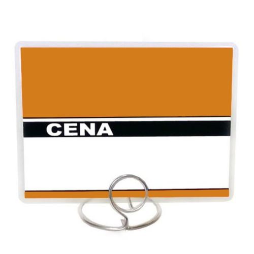 Etykiety cenowe - cenówki laminowane 80x110mm - POMARAŃCZOWY