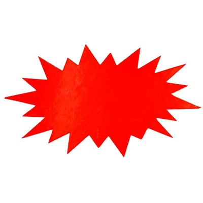 Gwiazdki promocyjne czerwone- 10 sztuk