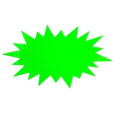 Gwiazdki promocyjne zielone- 10 sztuk