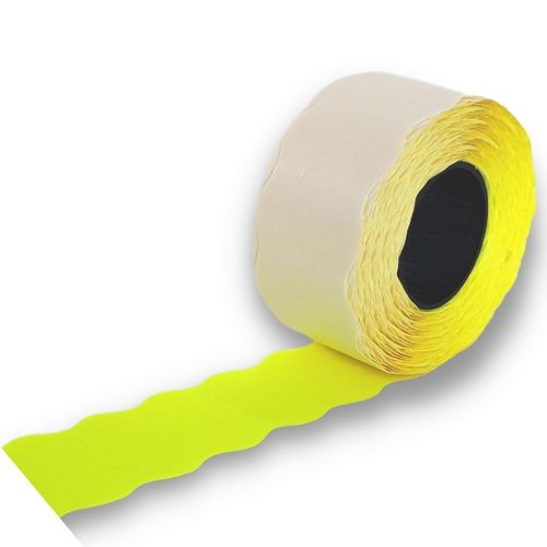 Taśma do metkownic dwurzędowych 26x16 mm - DM / 5 rolek - żółta