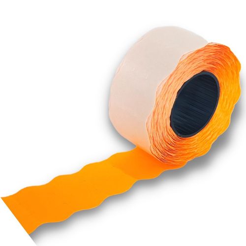 Taśma do metkownic dwurzędowych 26x16 mm - DM / 5 rolek - pomaranczowa