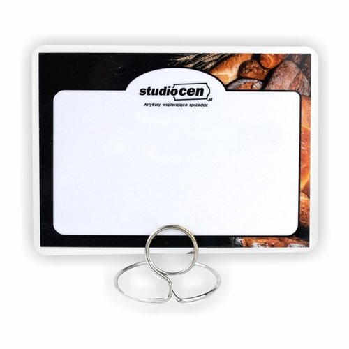 Cenówki laminowane z Twoim logo 65x95mm - 500 sztuk
