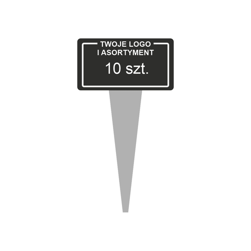 Kredowe cenówki do lodów (indywidualny kształt, grafika, smaki) - 10 szt. 