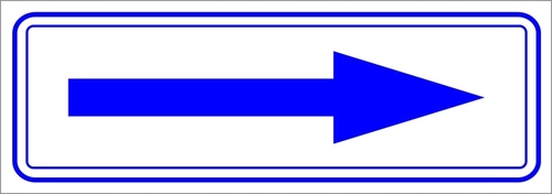 Naklejka 210x80 Strzałka