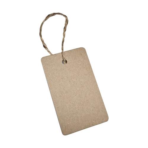 Cenówki EKO na sznurku - Kartonowe , Etykiety, Metki 55x90 mm - 10 sztuk