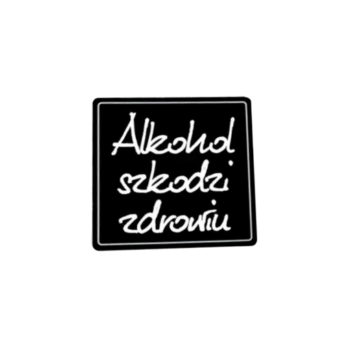 Tabliczka kredowa - Alkohol Szkodzi Zdrowiu