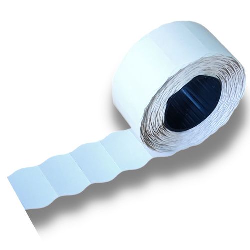 Taśma do metkownic dwurzędowych 26x16 mm - DM / 5 rolek - biała