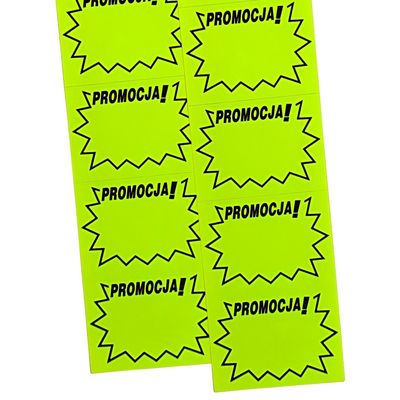 Ceny samoprzylepne  PROMOCJA na pasku żółte - 120 etykiet