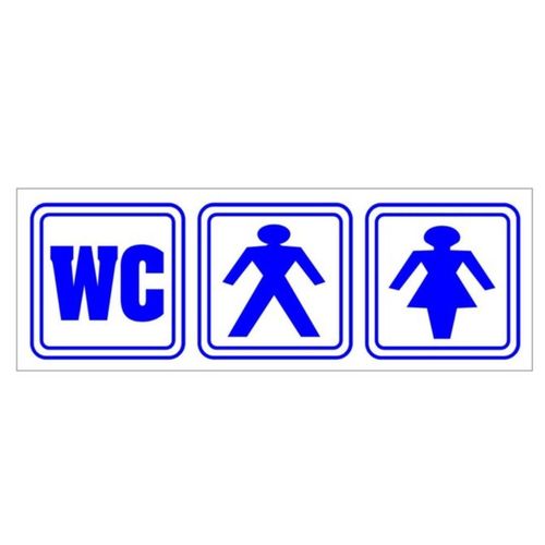 Naklejka WC -  21x8cm