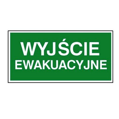 Znak "Wyjście ewakuacjne"