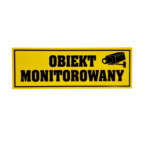Tabliczka OBIEKT MONITOROWANY