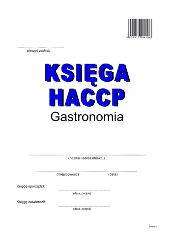 System HACCP - gastronomia