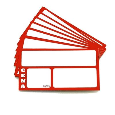 Etykiety cenówki kartonowe - 100 sztuk