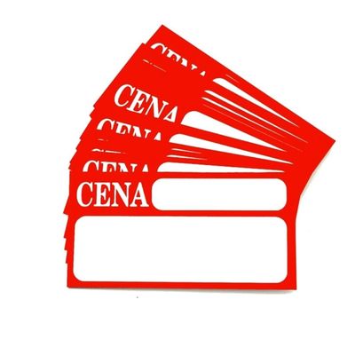 Etykiety cenówki kartonowe - 100 sztuk