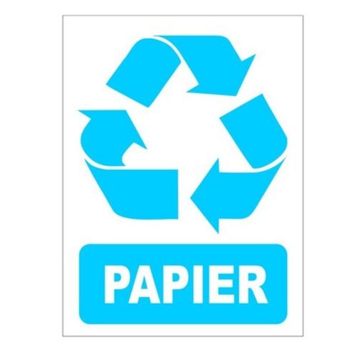 Naklejka recyklingowa PAPIER - 15x20cm