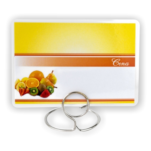 Etykiety cenowe laminowane - cenówki OWOCE - 65x95 mm