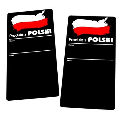 Tabliczka kreedowa cenowe z flagą Polski HoReCa