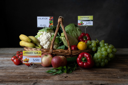 Zdjęcie produktu Etykiety cenowe laminowane OWOCE 65x95 mm  - do owoców i produktów świeżych w warzywniakach delikatesach supermarketach i na targowiskach 50 sztuk 4