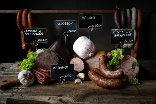 Zdjęcie produktu Etykietka cenowa laminowana  80x110 mm czarna cenówka do sklepów spożywczych delikatesów  gastronomii  50 sztuk 2
