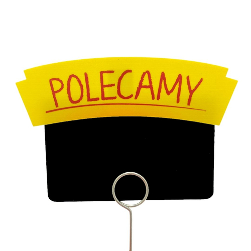 Zdjęcie produktu Nakładki reklamowe na cenówki POLECAMY – duże piny 110x30 mm 10 sztuk 3