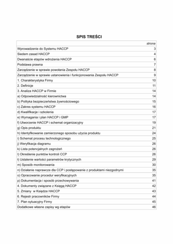 Zdjęcie produktu System HACCP dla gastronomii kompletna dokumentacja bezpieczeństwa żywności dla lokali gastronomicznych 2