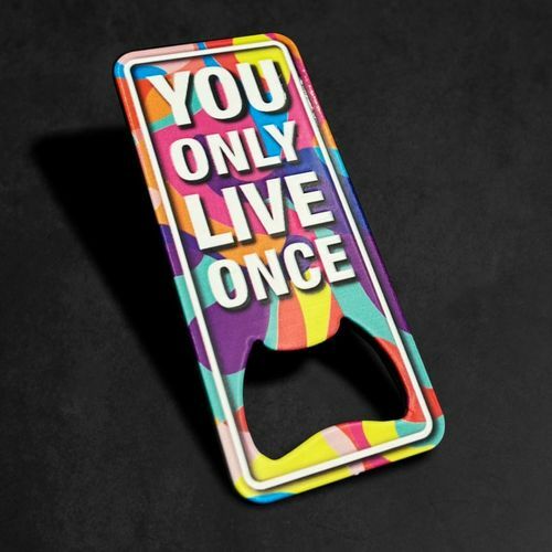 Zdjęcie produktu Breloki reklamowe ze stali z nadrukiem UV – zestaw 50 sztuk  Personalizowane gadżety firmowe z logo 4