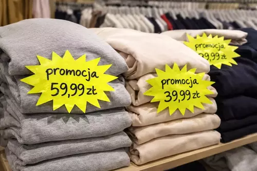 Zdjęcie produktu Gwiazdki promocyjne żółte 180x100 mm – cenówki fluorescencyjne laminowane etykiety 10sztuk 10
