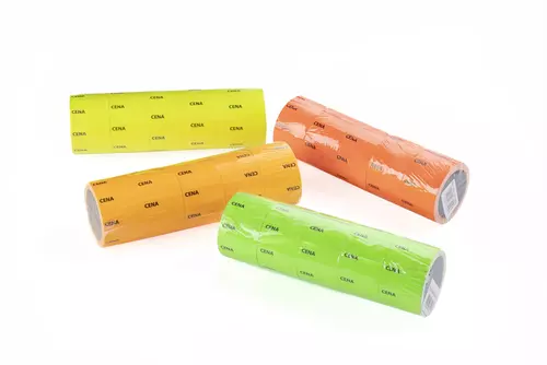 Zdjęcie produktu ROLKA ETYKIETA CENOWA STANDARD, "A" 35X20mm, żółta, 5 rolek 2