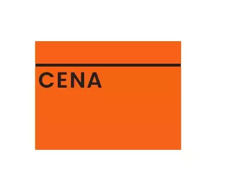 Zdjęcie produktu ROLKA CENOWA STANDARD, "C" 28X40, pomarańczowa, 5 rolek 2