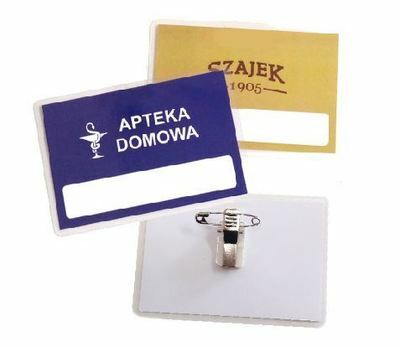 Zdjęcie produktu Identyfikator laminowany z logo i okienkiem – Personalizowany na żabce zestaw 10 sztuk 2
