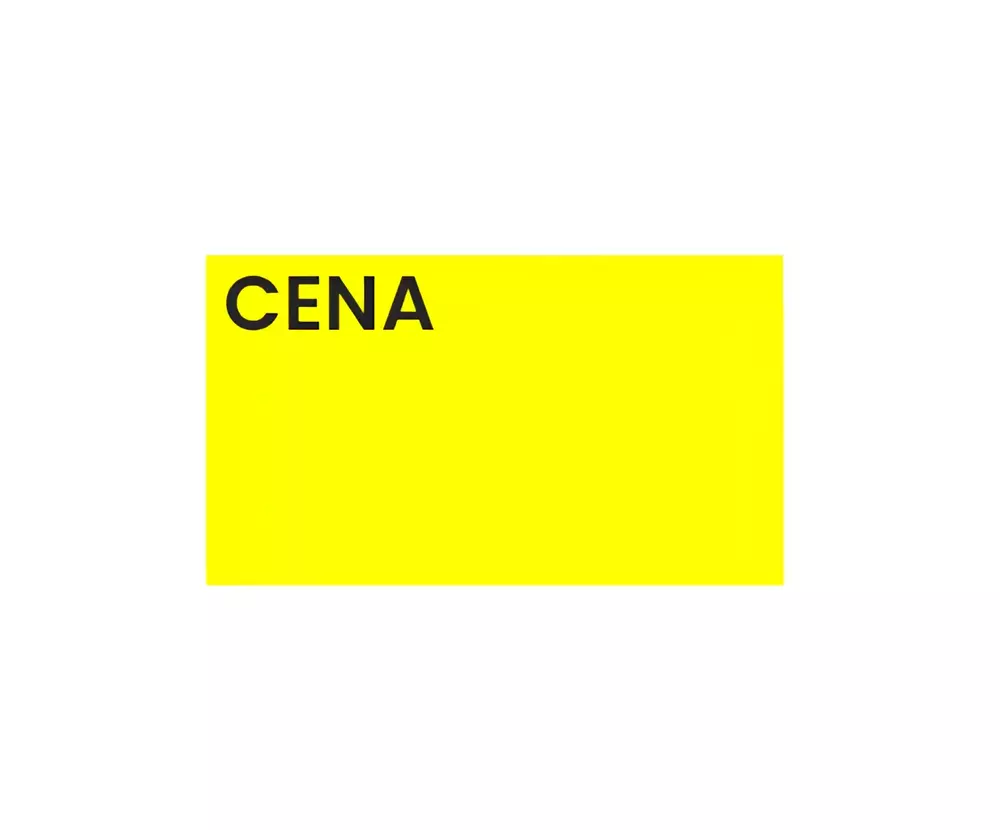 Zdjęcie produktu ROLKA ETYKIETA CENOWA STANDARD, "A" 35X20mm, żółta, 5 rolek