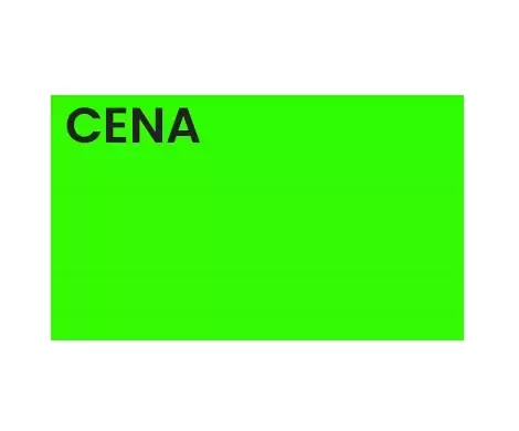 Zdjęcie produktu ROLKA CENOWA STANDARD, "B" 50X30, zielona, 5 rolek