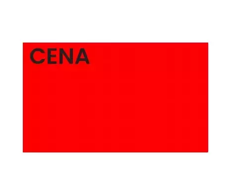 Zdjęcie produktu ROLKA CENOWA STANDARD, "B" 50X30, czerwona, 5 rolek