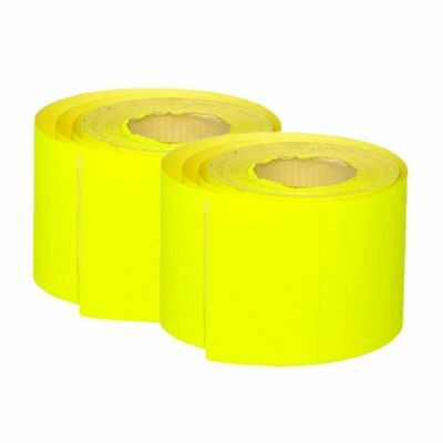Zdjęcie produktu Etykiety cenowe samoprzylepne duże bez nadruku – żółte 51×29 mm 5 rolek