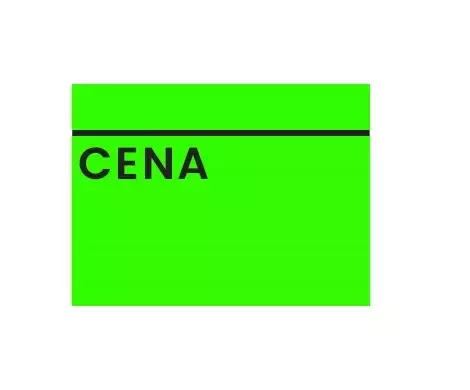 Zdjęcie produktu ROLKA CENOWA STANDARD, "C" 28X40, zielona, 5 rolek