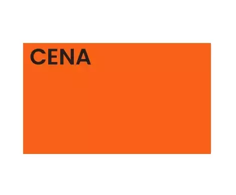 Zdjęcie produktu ROLKA CENOWA STANDARD, "B" 50X30, pomarańczowa, 5 rolek